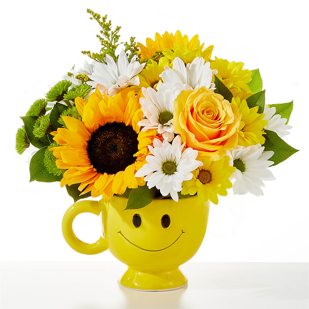Be Happy Bouquet – Magic Sun Flowers, Los Angeles CA