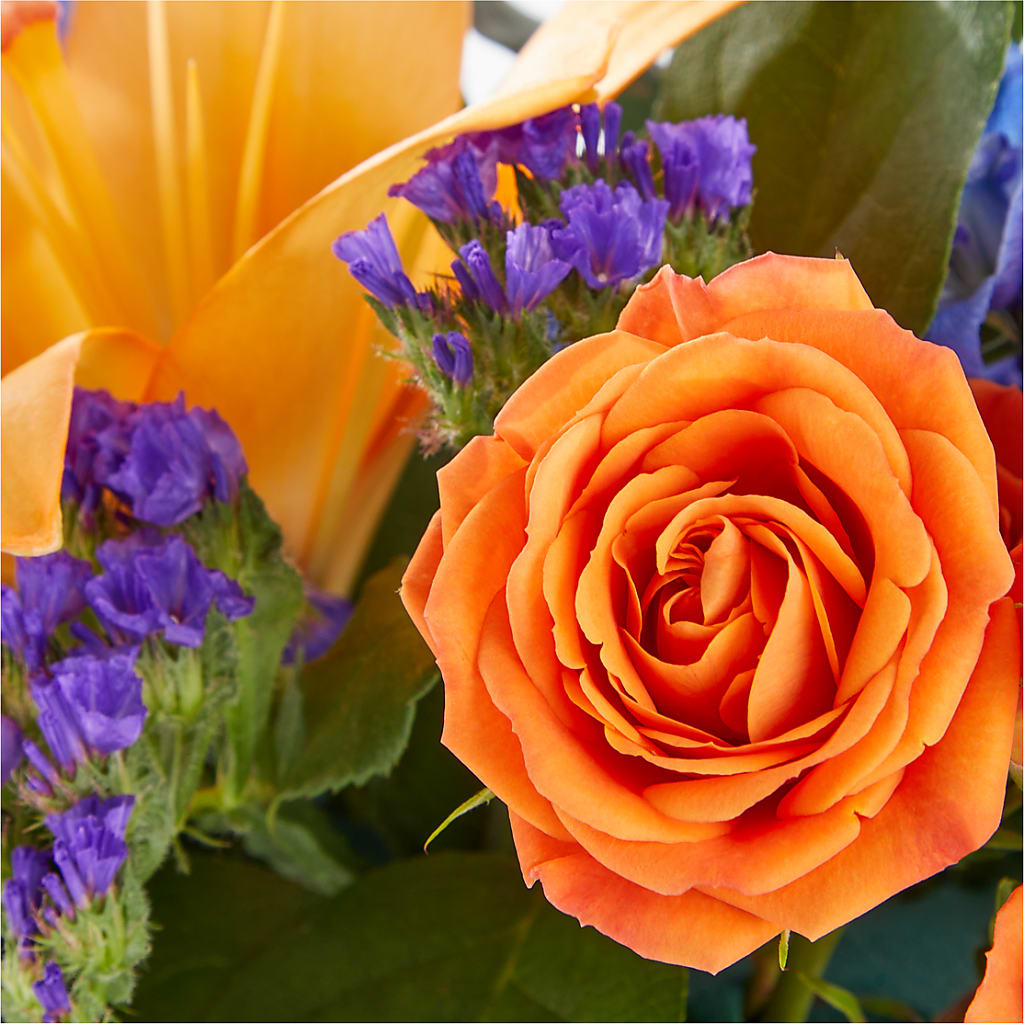 Radiant Citrus Box Bouquet – Magic Sun Flowers, Los Angeles CA