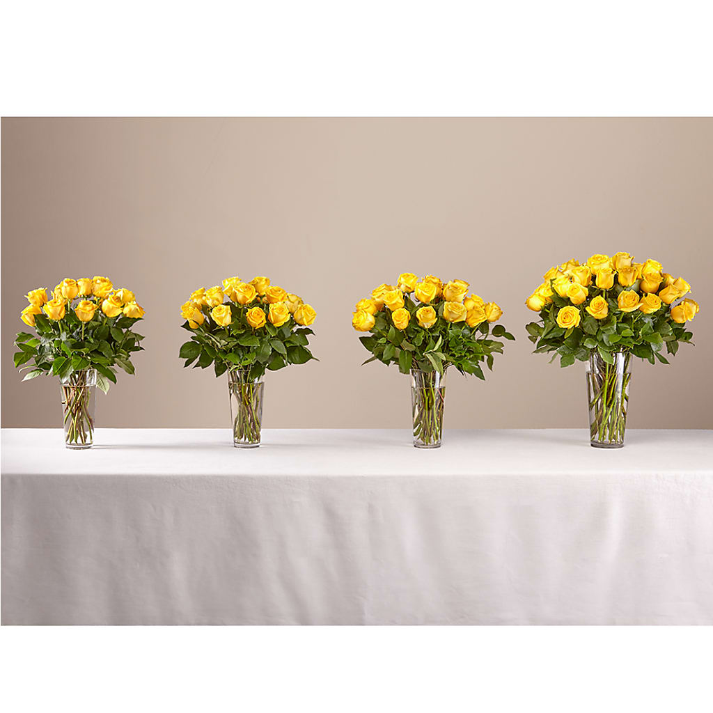 Long Stem Yellow Rose Bouquet – Magic Sun Flowers, Los Angeles CA