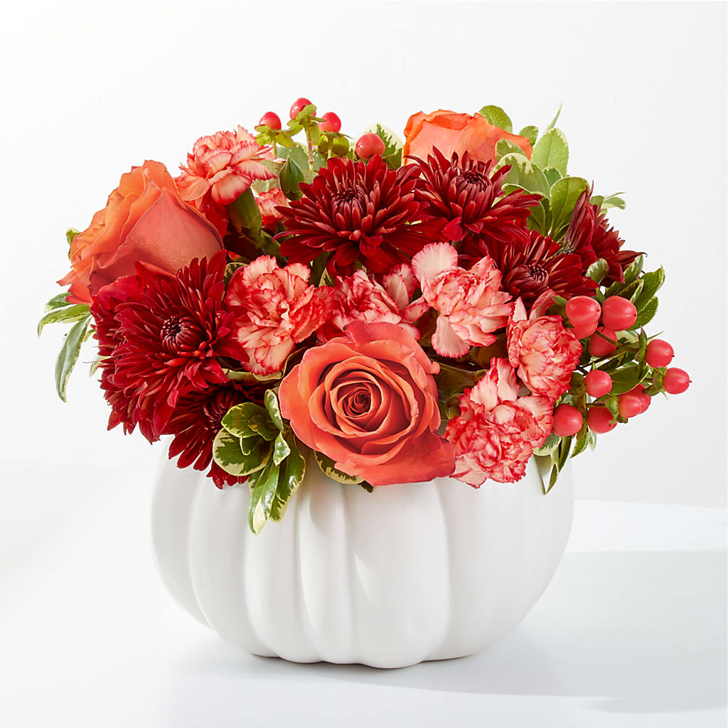 Autumn Air Pumpkin Bouquet – Magic Sun Flowers, Los Angeles CA