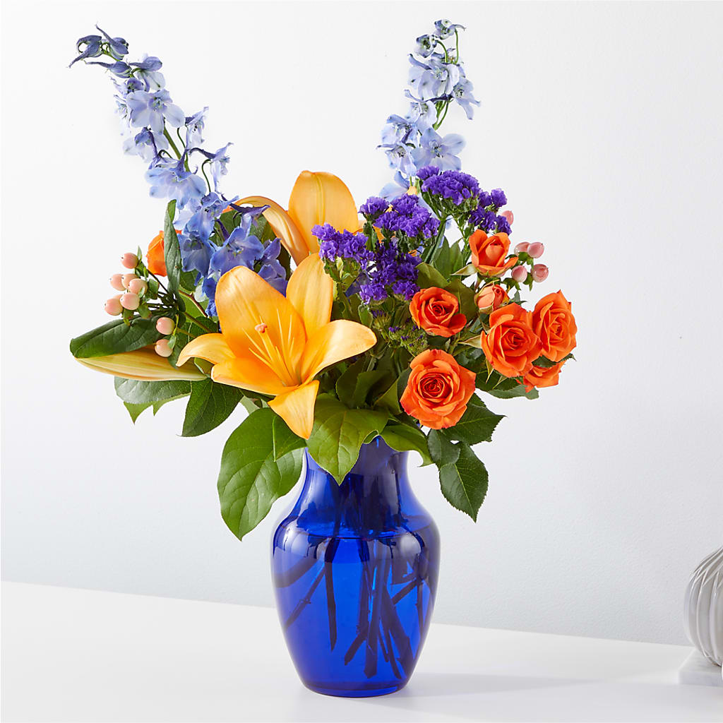 Radiant Citrus Bouquet – Magic Sun Flowers, Los Angeles CA