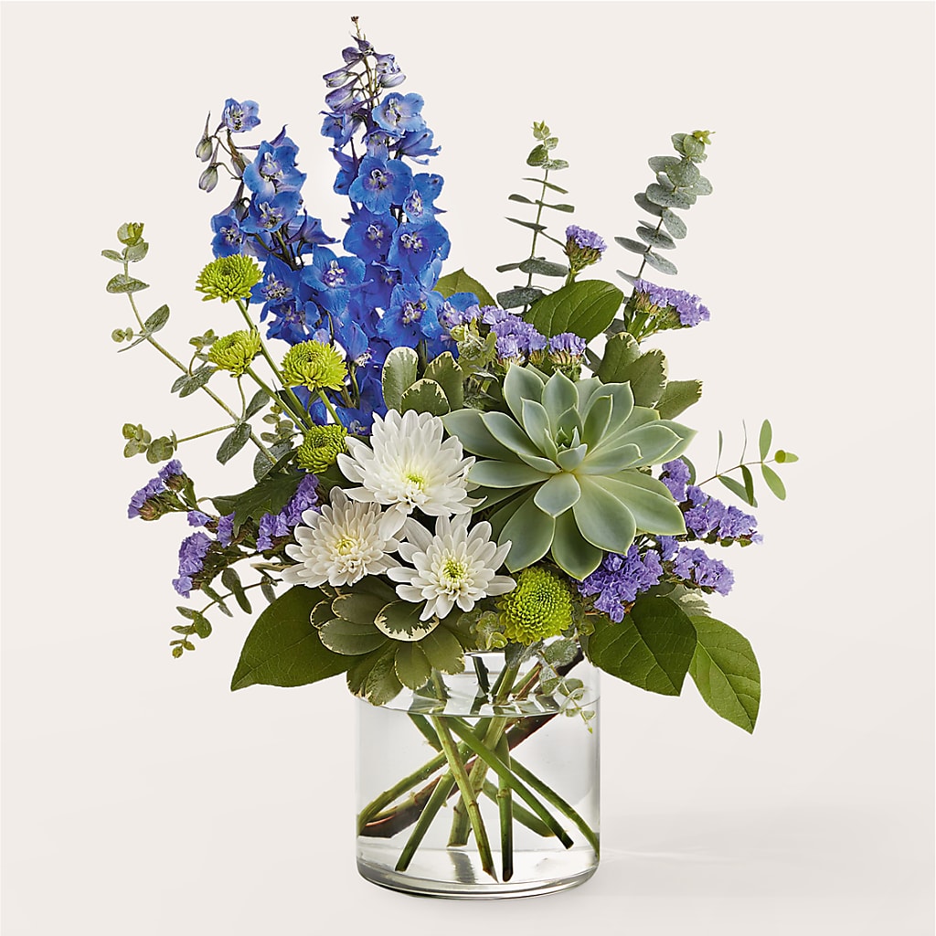 Cerulean Waves Bouquet – Magic Sun Flowers, Los Angeles CA