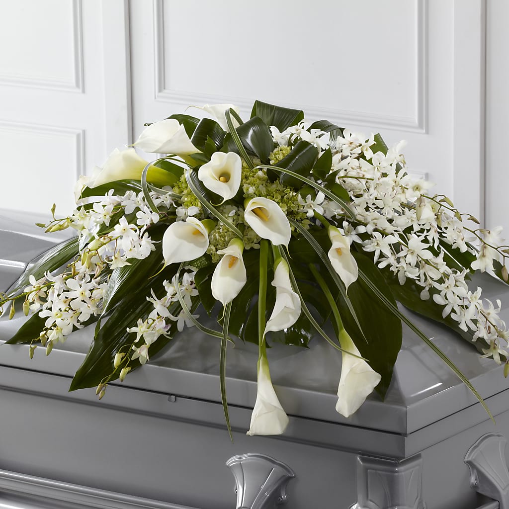 Angel Wings Casket Spray – Magic Sun Flowers, Los Angeles CA