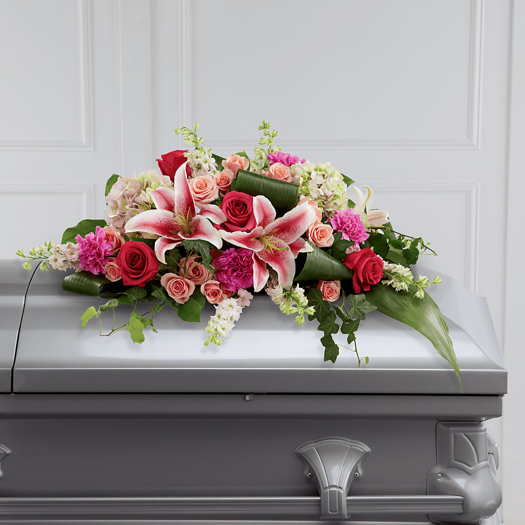 Splendid Grace Casket Spray – Magic Sun Flowers, Los Angeles CA