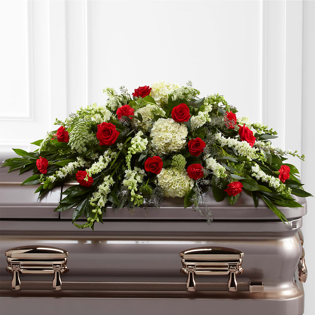 Sincerity Casket Spray – Magic Sun Flowers, Los Angeles CA