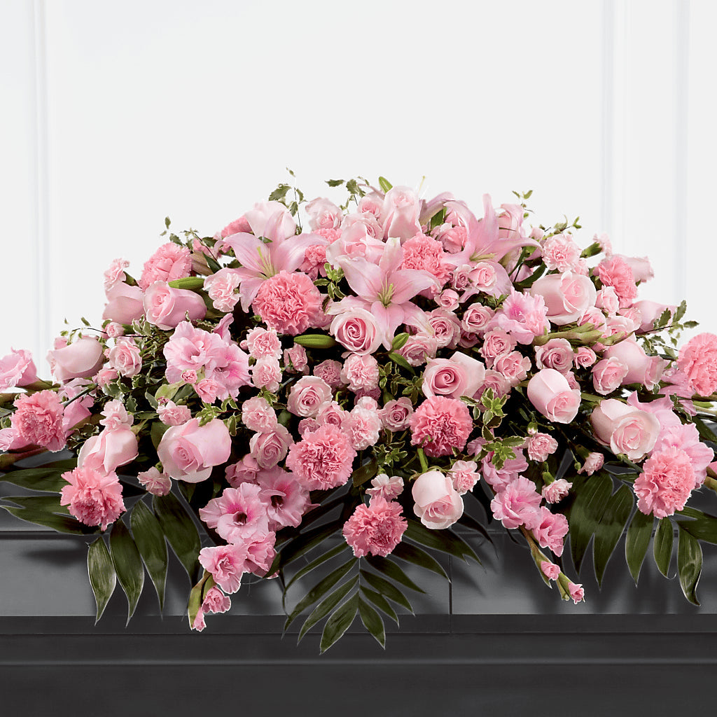 Garden of Comfort Casket Spray (Standard) – Magic Sun Flowers, Los Angeles CA
