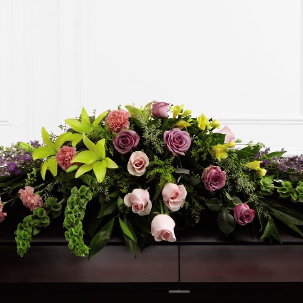 Forever Beloved Casket Spray – Magic Sun Flowers, Los Angeles CA
