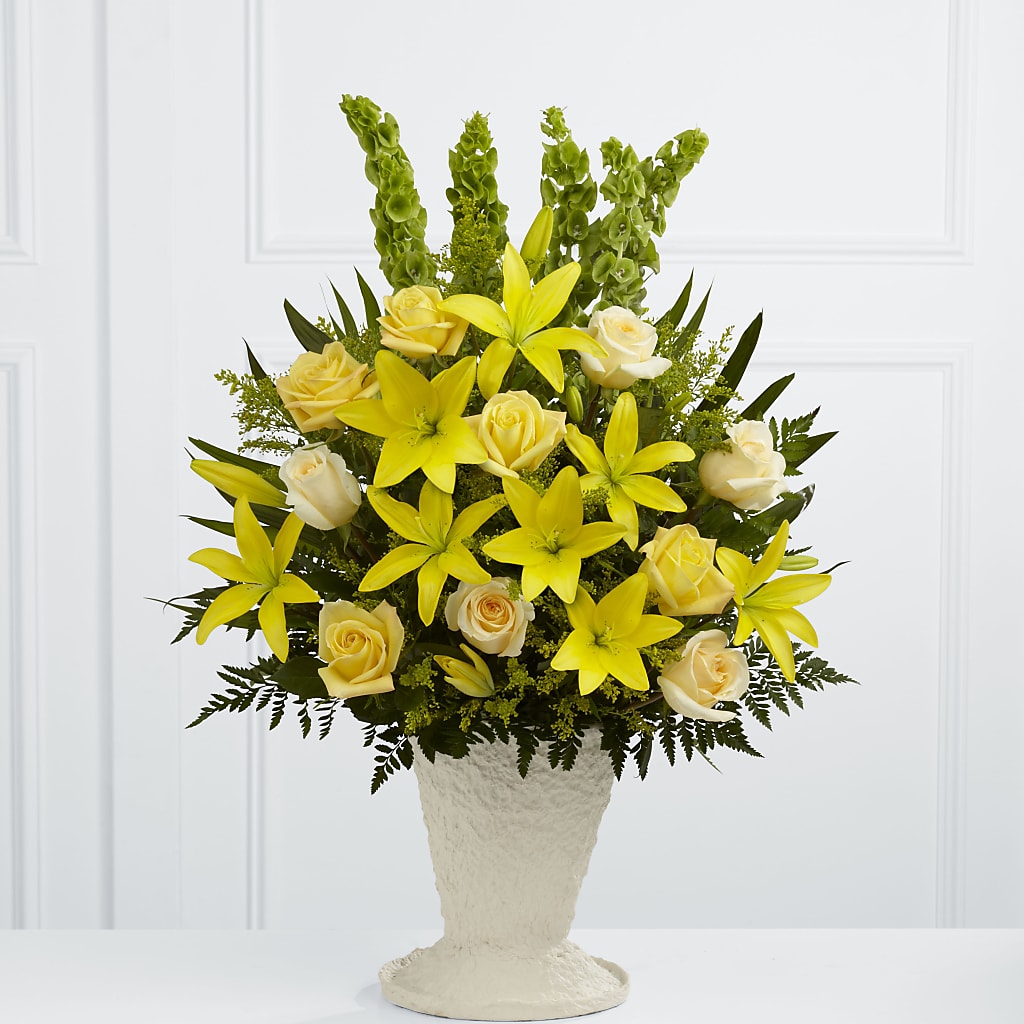 Golden Memories Arrangement – Magic Sun Flowers, Los Angeles CA