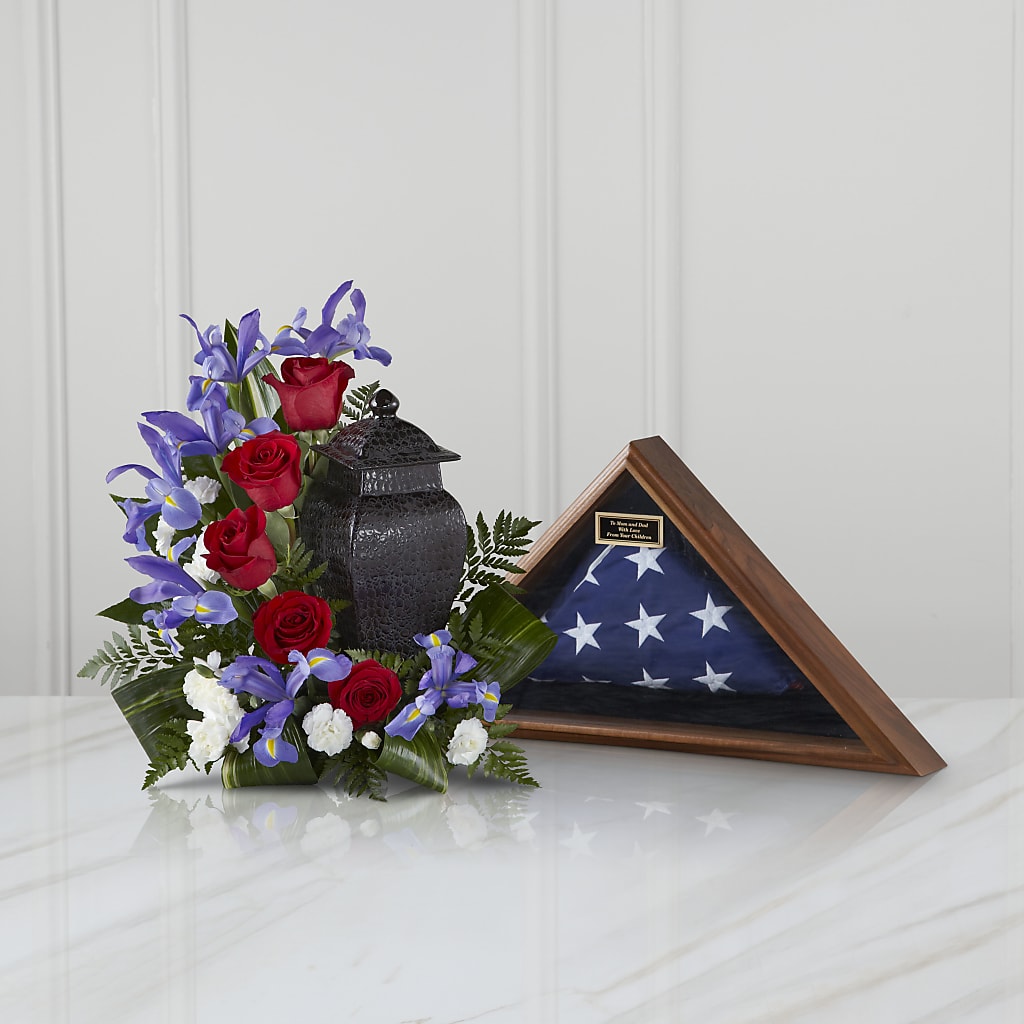 Patriotic Tribute Arrangement – Magic Sun Flowers, Los Angeles CA