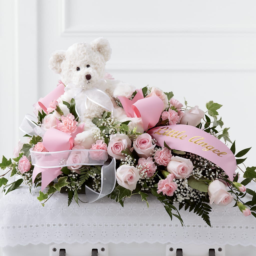 Touch of Sympathy Casket Spray – Magic Sun Flowers, Los Angeles CA
