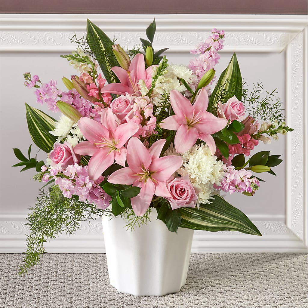 Simply Serene Floor Basket – Magic Sun Flowers, Los Angeles CA