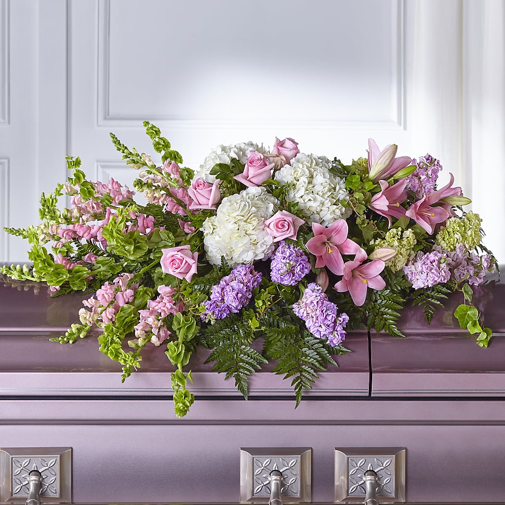 Life's Gratitude Casket Spray – Magic Sun Flowers, Los Angeles CA