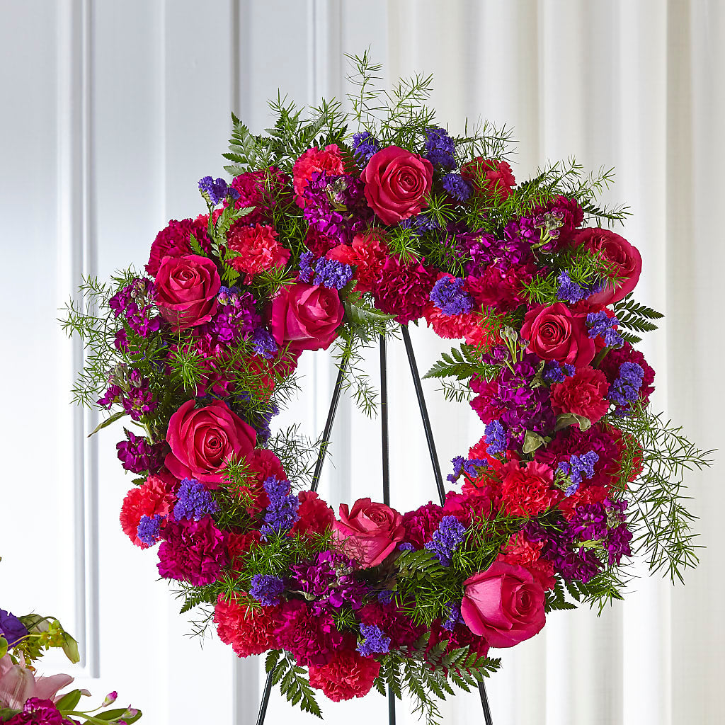 Calming Colors Wreath – Magic Sun Flowers, Los Angeles CA