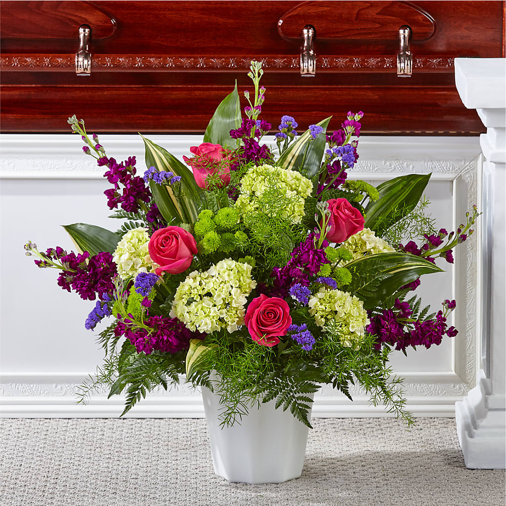 Beautiful Horizons Floor Basket – Magic Sun Flowers, Los Angeles CA