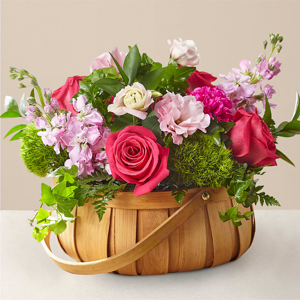 Radiance in Bloom Basket – Magic Sun Flowers, Los Angeles CA
