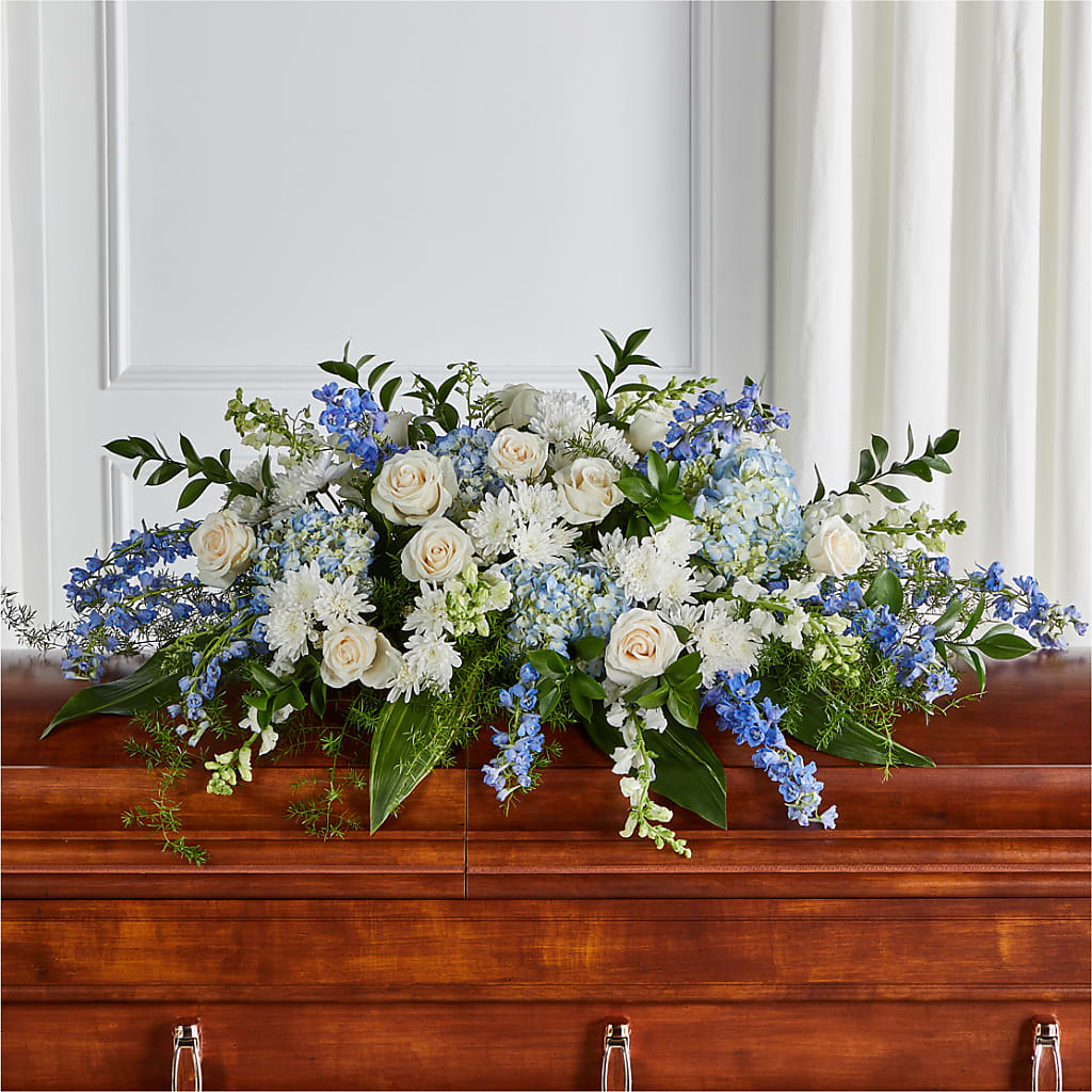 Timeless Essence Casket Spray – Magic Sun Flowers, Los Angeles CA