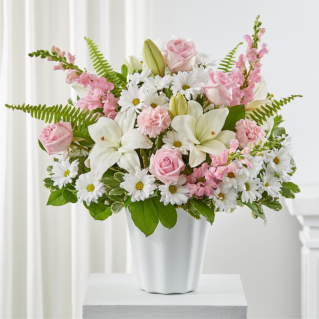 Soft Touch Tabletop Basket – Magic Sun Flowers, Los Angeles CA