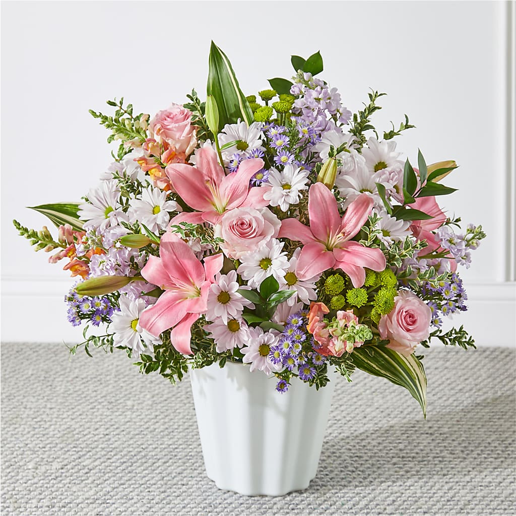 Abundant Compassion Floor Basket – Magic Sun Flowers, Los Angeles CA