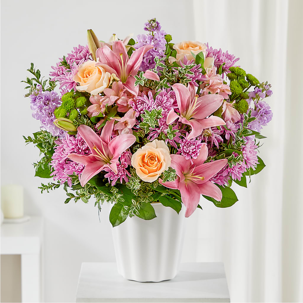 Supportive Embrace Tabletop Basket – Magic Sun Flowers, Los Angeles CA