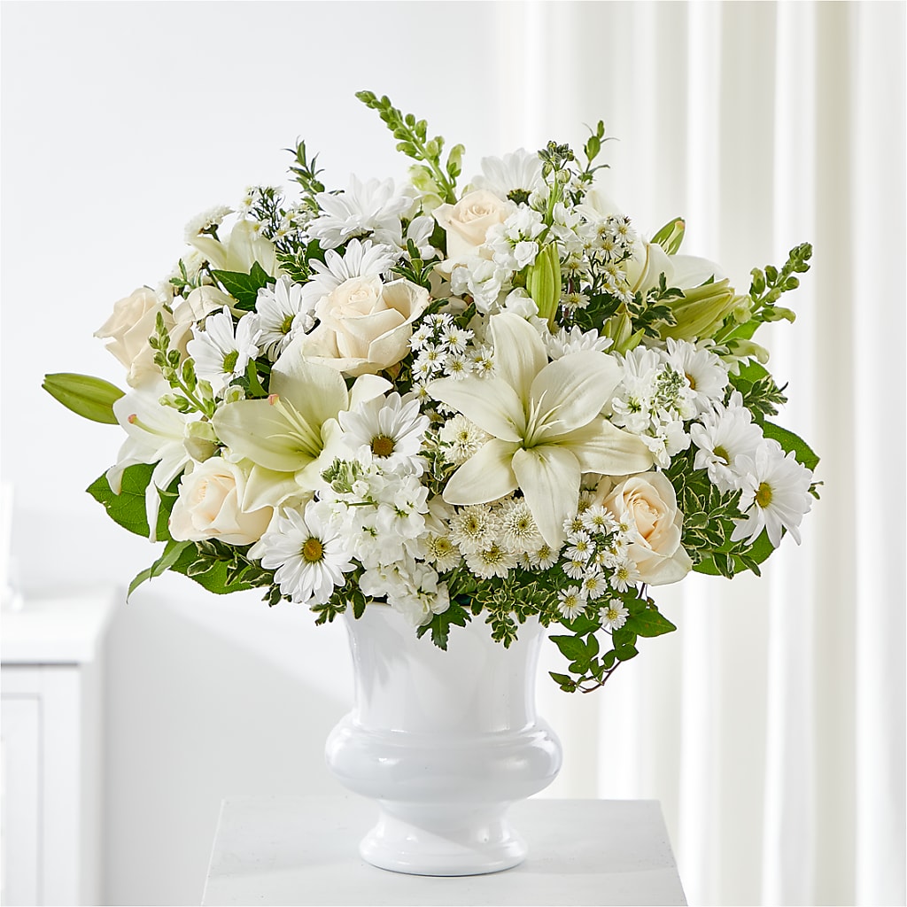 Uplifting Urn Arrangement – Magic Sun Flowers, Los Angeles CA