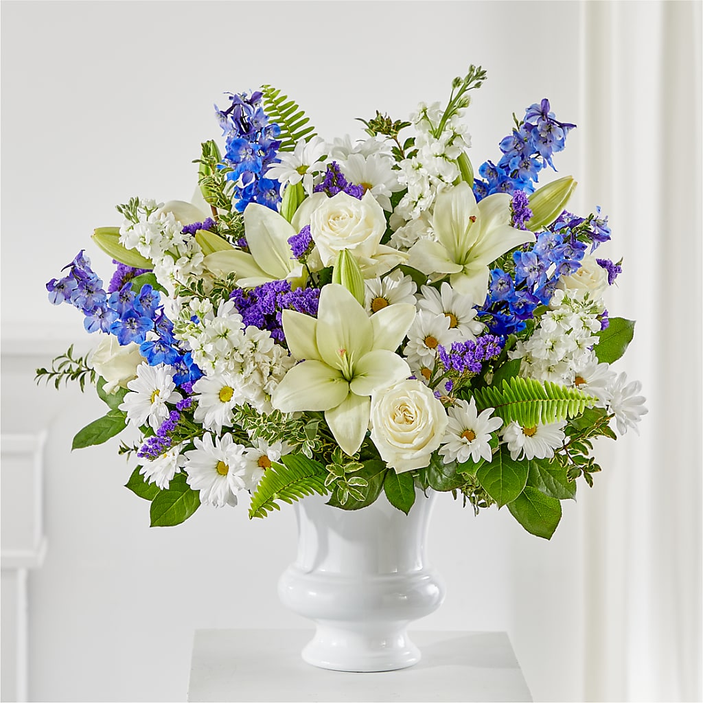 Expressions of Hope Urn Arrangement – Magic Sun Flowers, Los Angeles CA