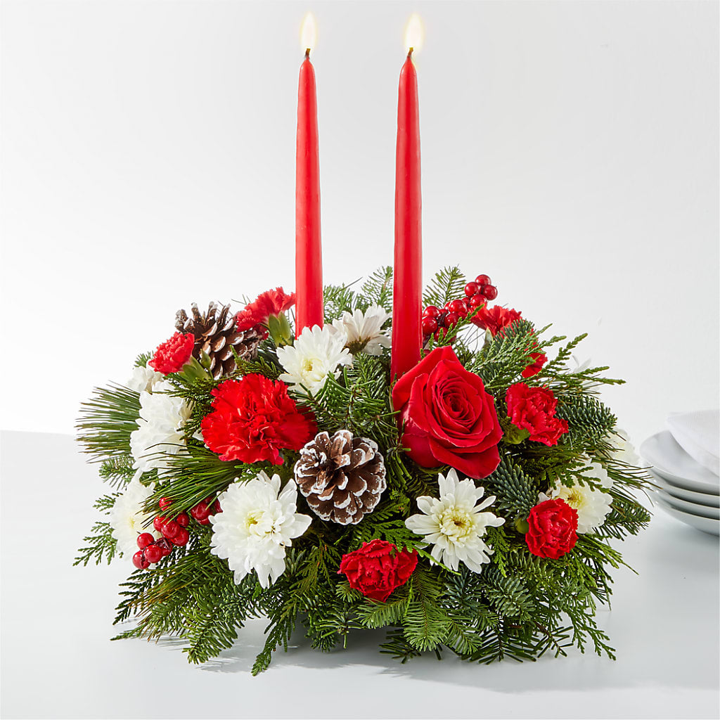 Holiday Soiree Centerpiece – Magic Sun Flowers, Los Angeles CA