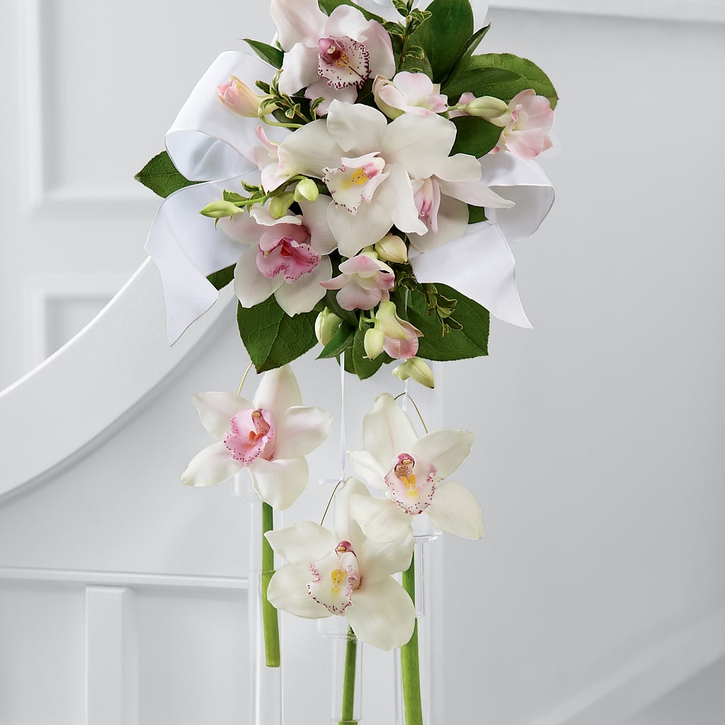 Perfect Entrance Pew Arrangement – Magic Sun Flowers, Los Angeles CA