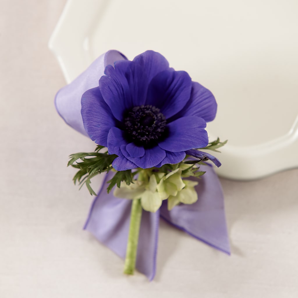 Purple Passion Boutonniere – Magic Sun Flowers, Los Angeles CA