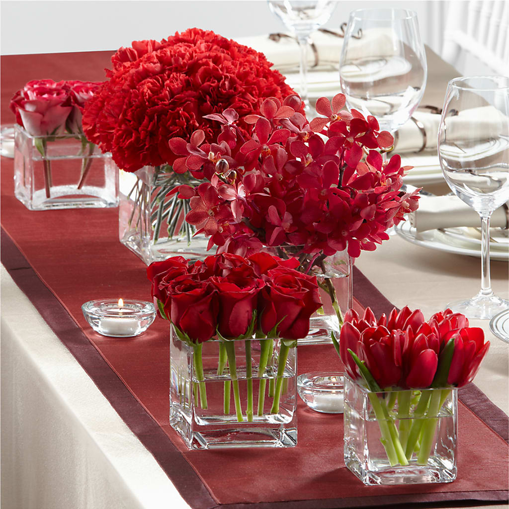 Modern Grace Centerpiece – Magic Sun Flowers, Los Angeles CA