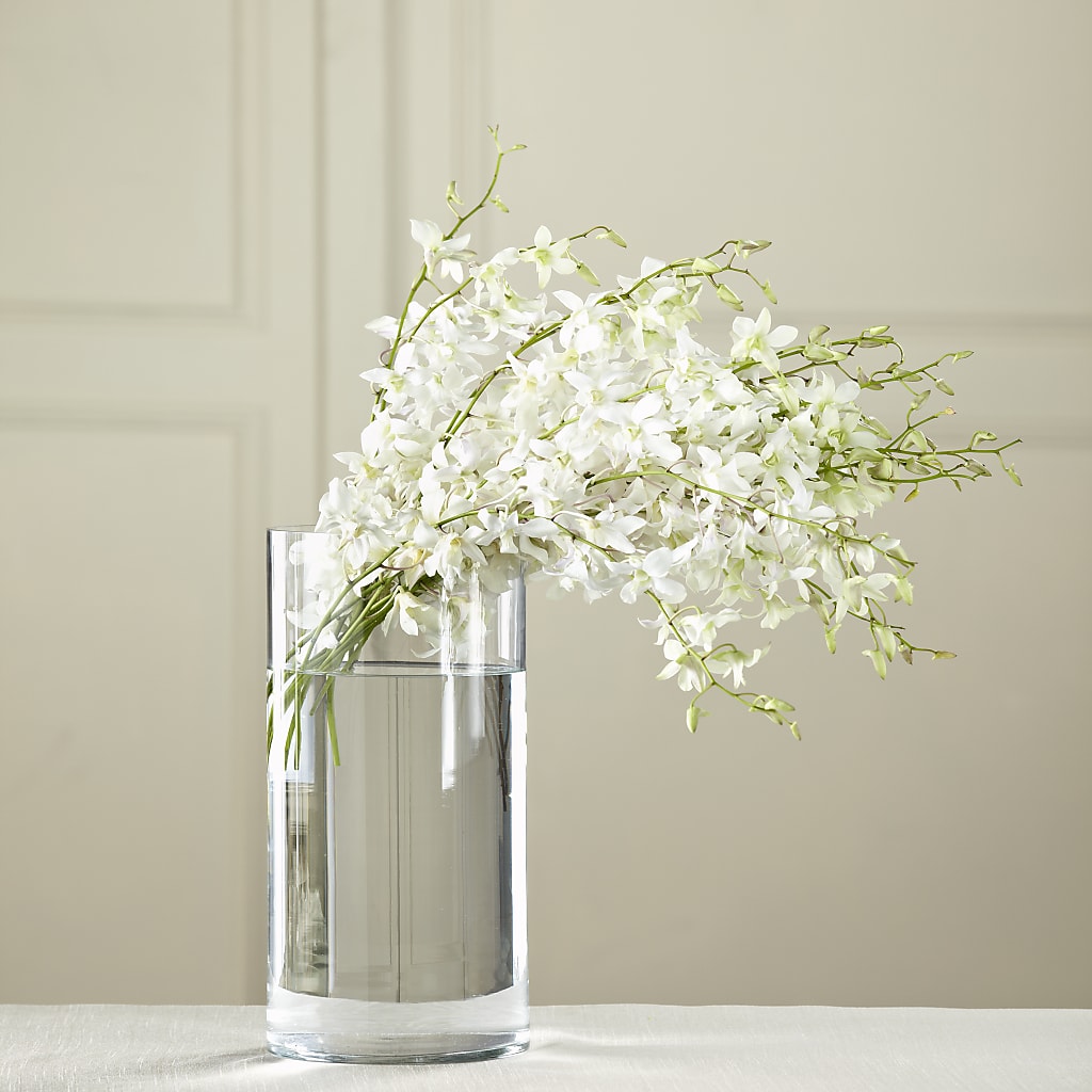White Dendrobium Bouquet – Magic Sun Flowers, Los Angeles CA