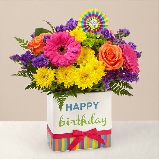 Birthday Brights Bouquet –  Magic Sun Flowers, Los Angeles CA