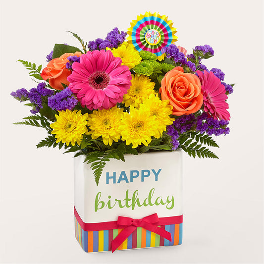 Birthday Brights Bouquet –  Magic Sun Flowers, Los Angeles CA