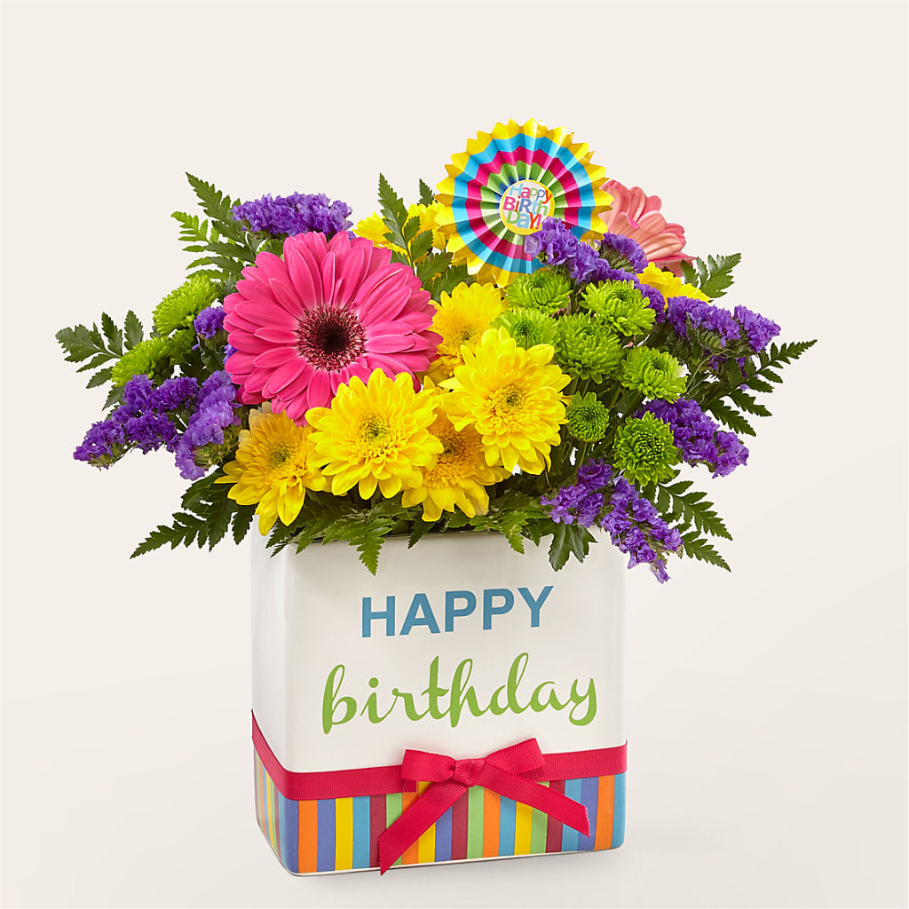 Birthday Brights Bouquet –  Magic Sun Flowers, Los Angeles CA