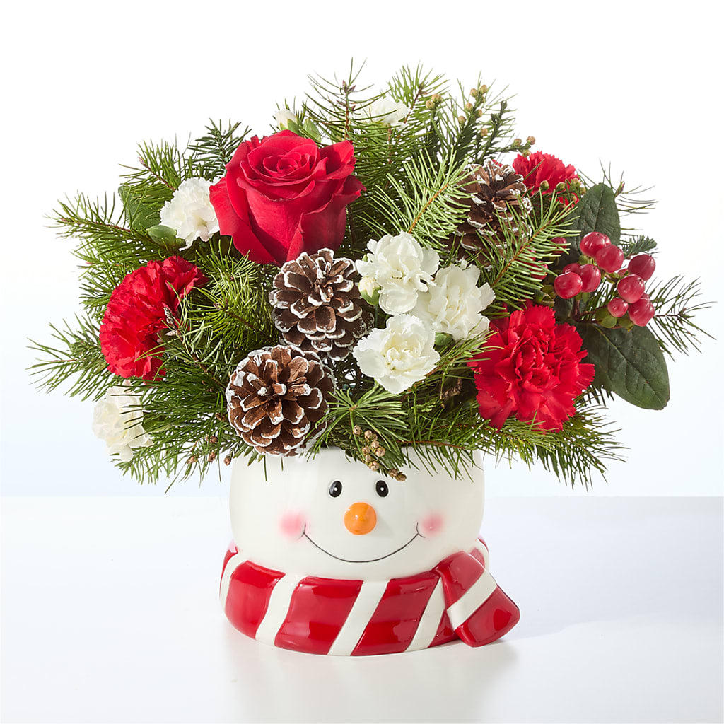 Jolly Snowman Bouquet –  Magic Sun Flowers, Los Angeles CA