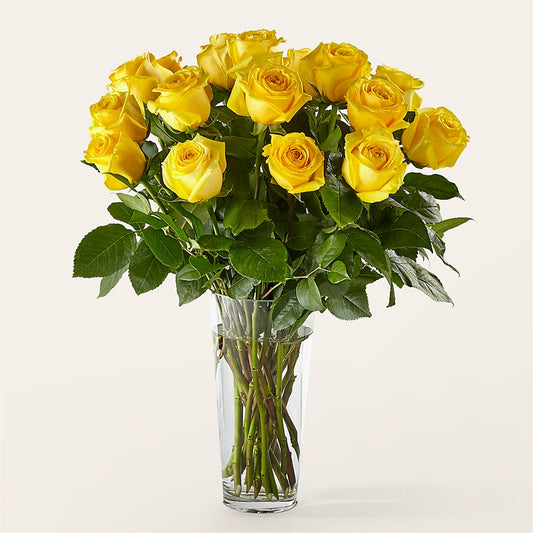 Long Stem Yellow Rose Bouquet –  Magic Sun Flowers, Los Angeles CA