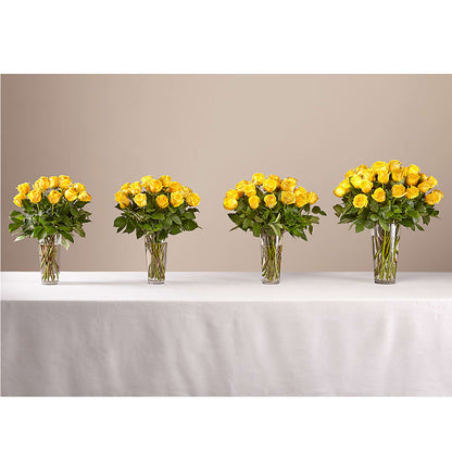 Long Stem Yellow Rose Bouquet –  Magic Sun Flowers, Los Angeles CA