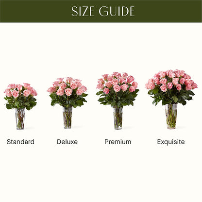 Long Stem Pink Rose Bouquet –  Magic Sun Flowers, Los Angeles CA