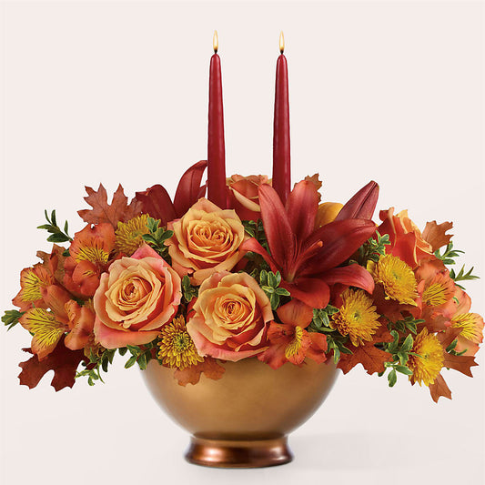 Harvest Table Centerpiece –  Magic Sun Flowers, Los Angeles CA