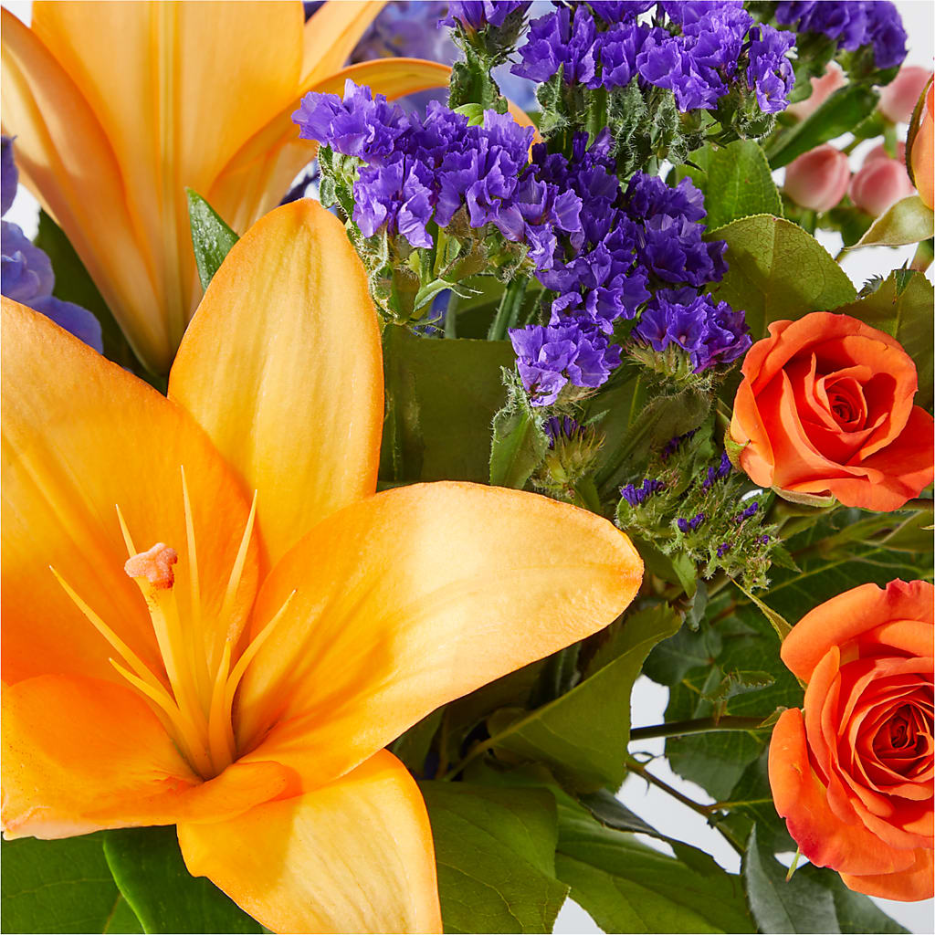 Radiant Citrus Bouquet –  Magic Sun Flowers, Los Angeles CA
