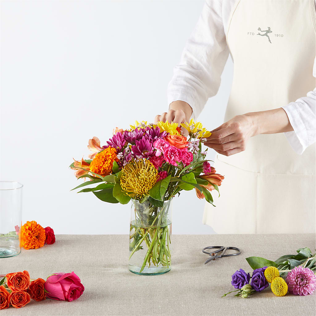 Feast of Color – A Florist Original –  Magic Sun Flowers, Los Angeles CA