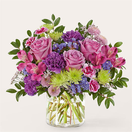 Glass Half Full Bouquet –  Magic Sun Flowers, Los Angeles CA