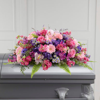 Glorious Garden Casket Spray –  Magic Sun Flowers, Los Angeles CA