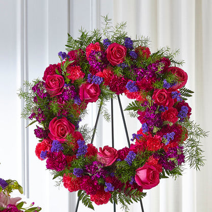 Calming Colors Wreath –  Magic Sun Flowers, Los Angeles CA