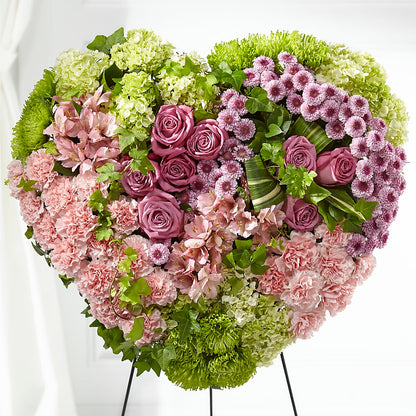 Heartwarming Standing Heart –  Magic Sun Flowers, Los Angeles CA