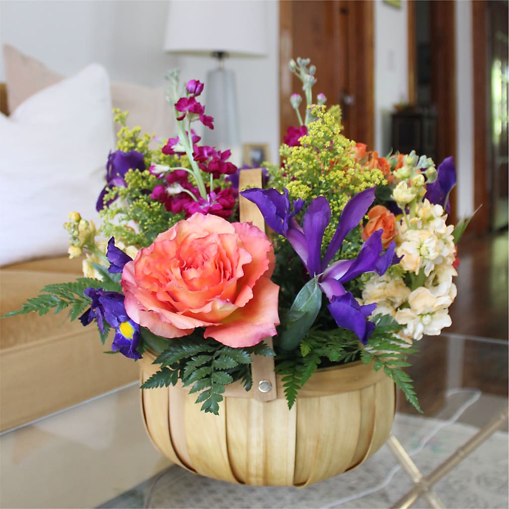 Garden of Life Basket –  Magic Sun Flowers, Los Angeles CA