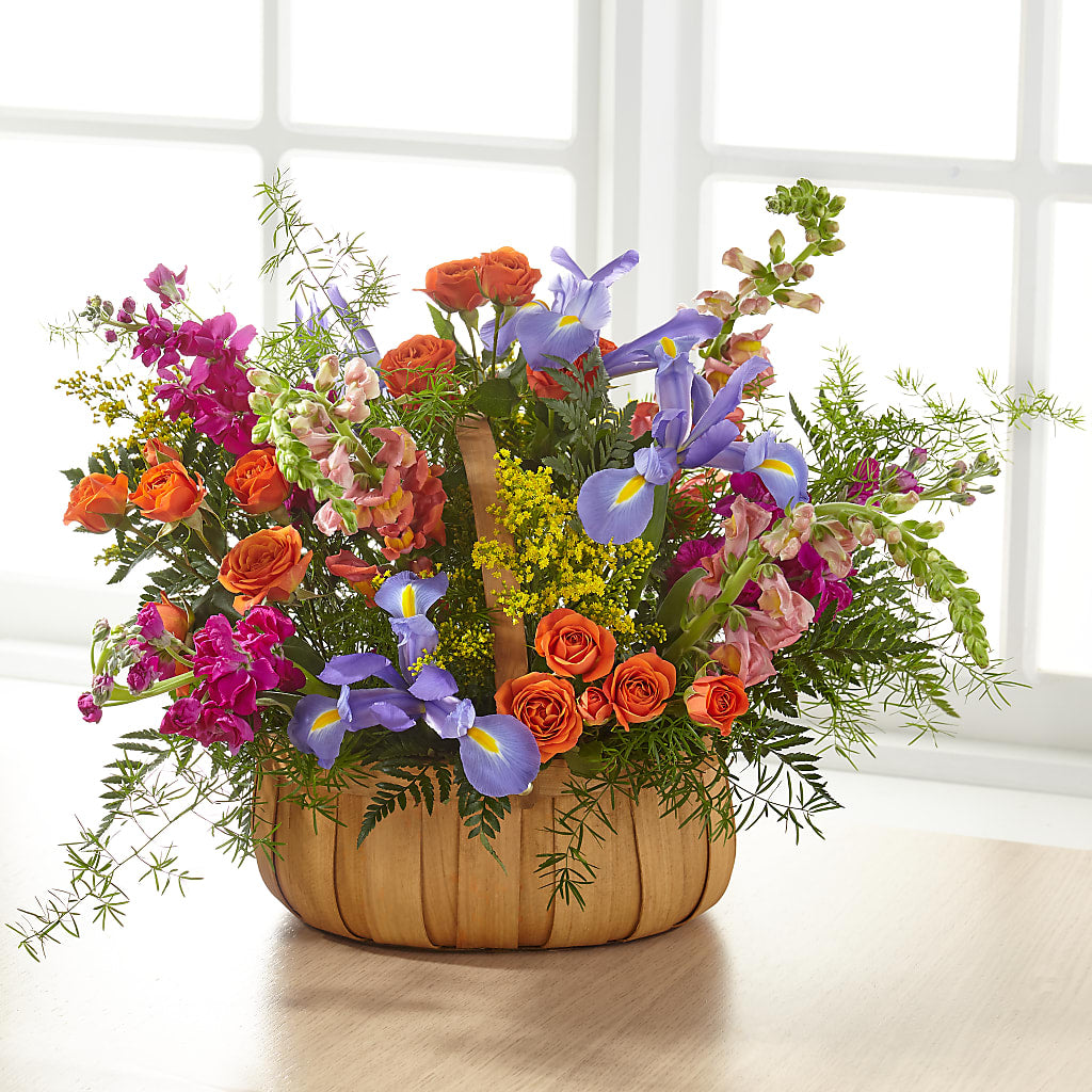 Garden of Life Basket –  Magic Sun Flowers, Los Angeles CA