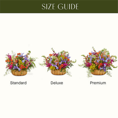 Garden of Life Basket –  Magic Sun Flowers, Los Angeles CA