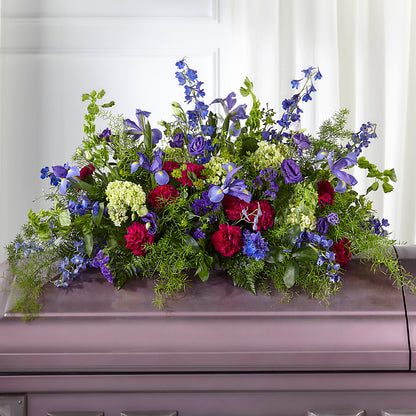 Always Treasured Casket Spray –  Magic Sun Flowers, Los Angeles CA
