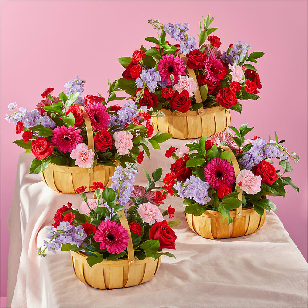 Pink Picnic Basket –  Magic Sun Flowers, Los Angeles CA