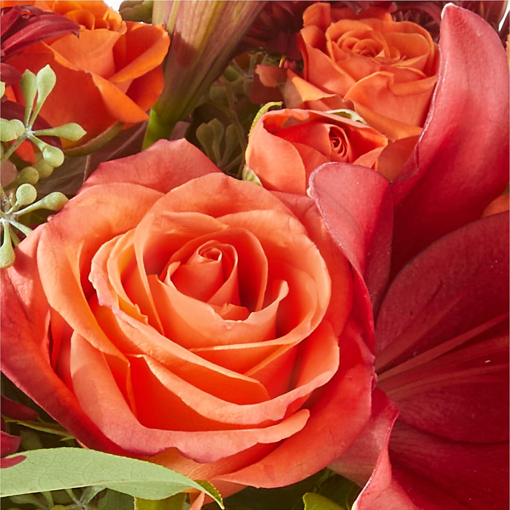 Crimson Leaves Bouquet –  Magic Sun Flowers, Los Angeles CA